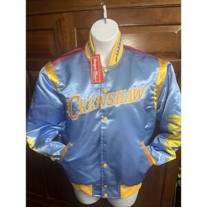 Headgear Classics Jacket Size Large  Crenshaw Mamba Mentality 8 24  Blue Satin